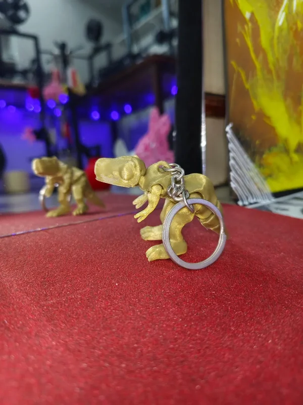 T-Rex Keychain (Gold) - Image 5