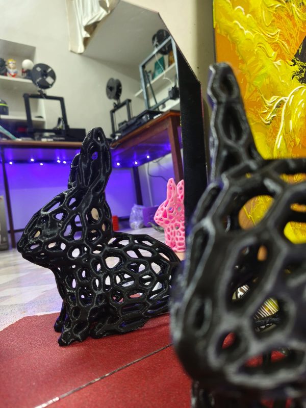 Geometric Rabbit Sculpture - Image 2