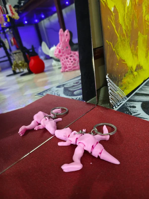 T-Rex Keychain (Pink) - Image 4