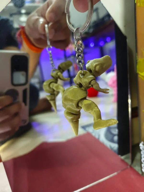 T-Rex Keychain (Gold) - Image 4