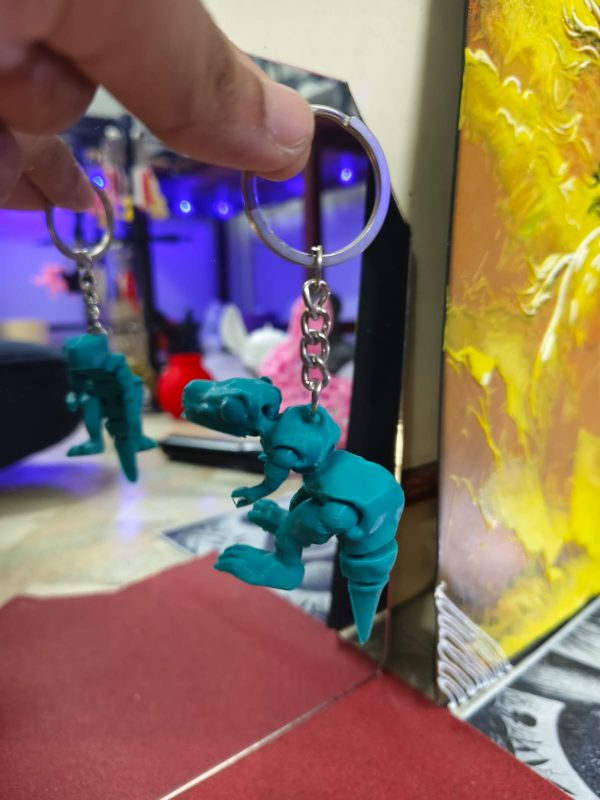 T-Rex Keychain (Blue) - Image 2