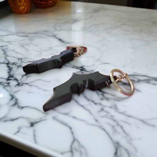 Black Batarang Keychain