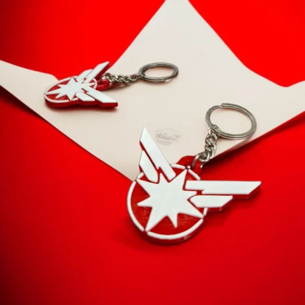 Captain Marvel Logo Keychain