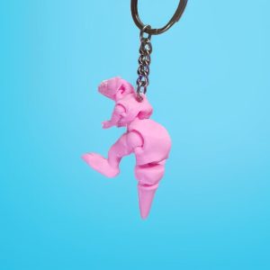 T-Rex Keychain (Pink)