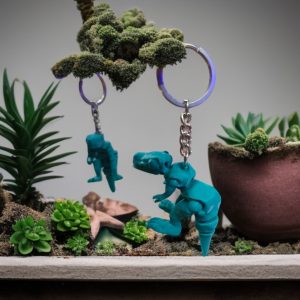T-Rex Keychain (Blue)