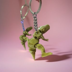 T-Rex Keychain (Gold)
