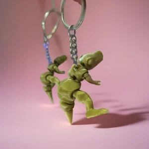 T-Rex Keychain (Gold)
