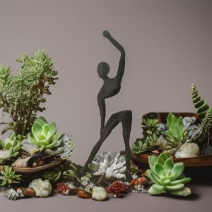Minimalist Yoga Pose Sculpture