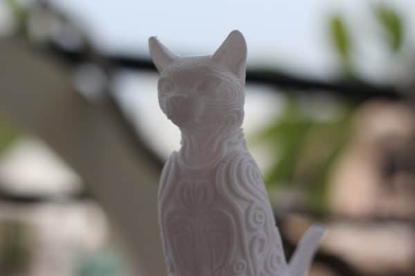 White Cat Sculpture - Image 2