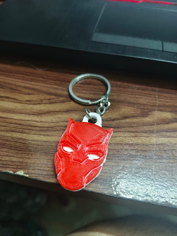 Black Panther Mask Keychain - Image 2