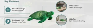 green turtel turtois cr8iwitty harsh dixit 3d printing in jaipur 3d printed home decor