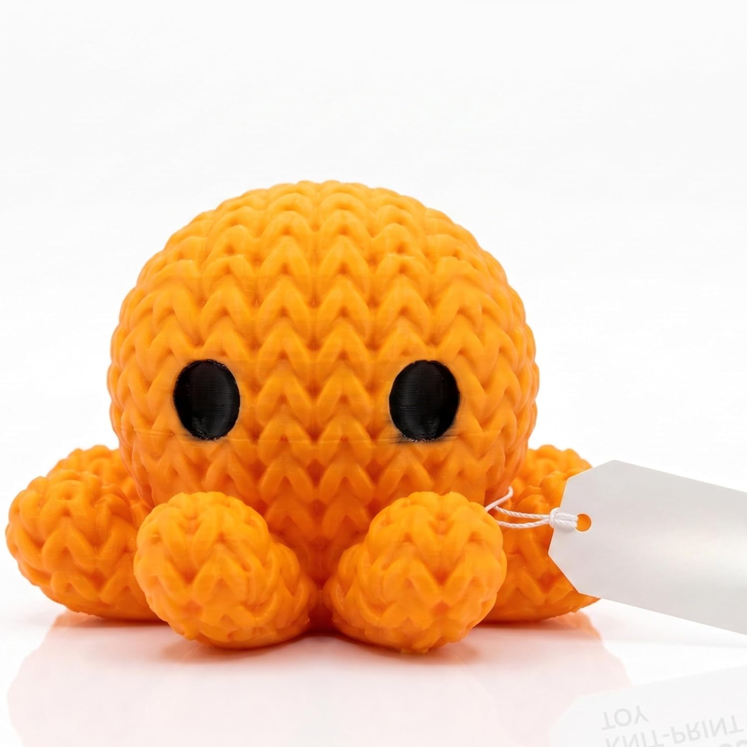 cr8iwitty Knitted Texture Octopus Toy | Amigurumi Style Decor - Image 2