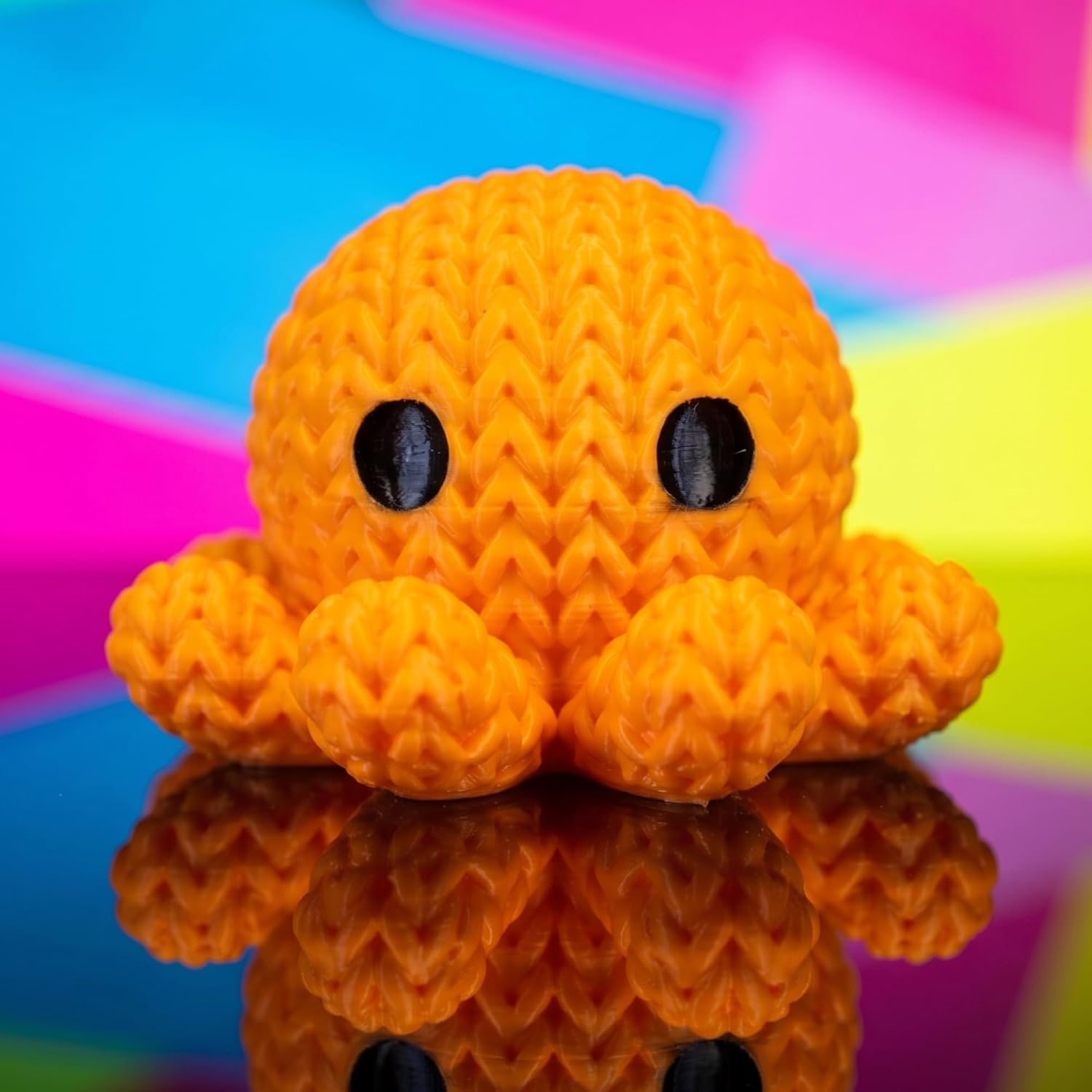 cr8iwitty Knitted Texture Octopus Toy | Amigurumi Style Decor - Image 3