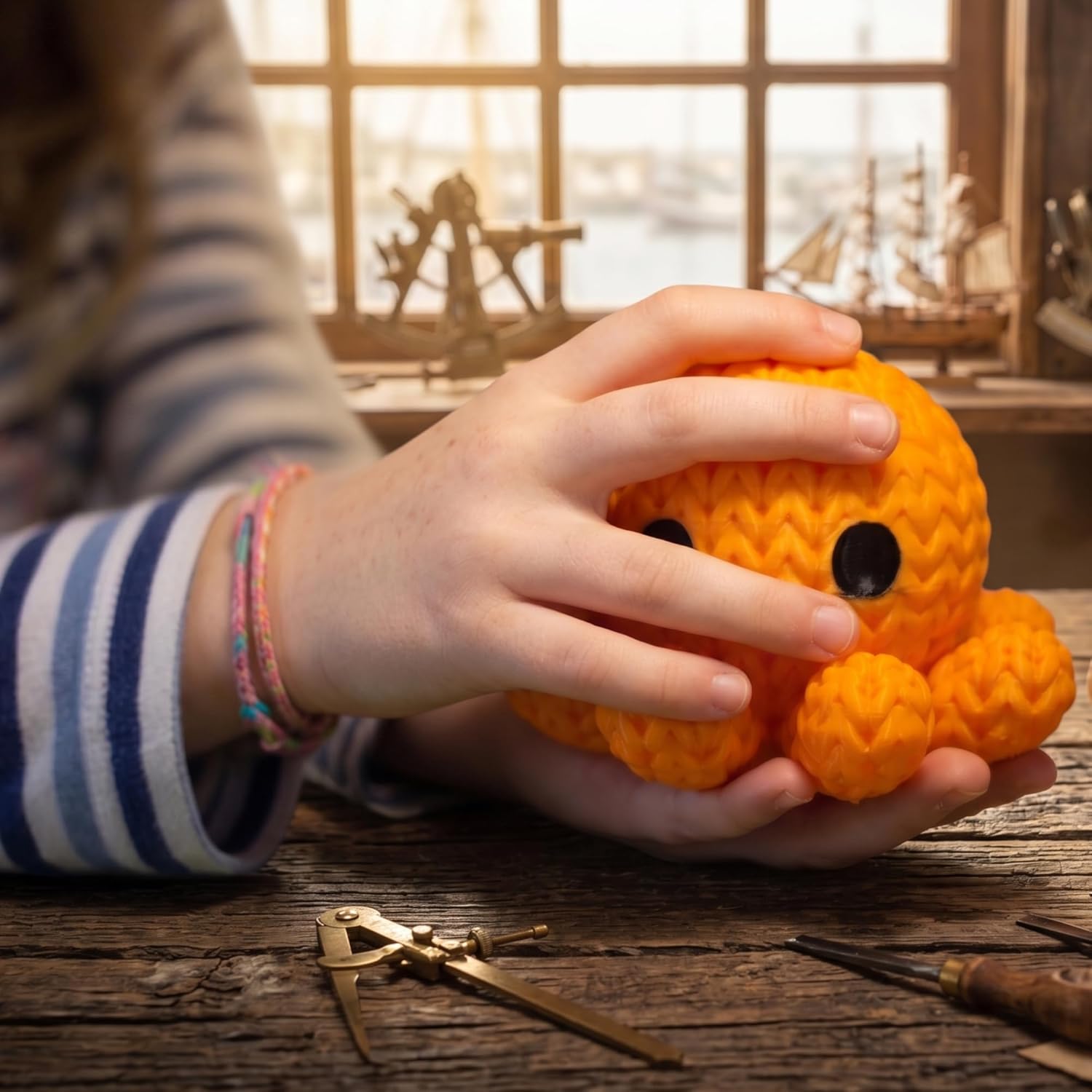 cr8iwitty Knitted Texture Octopus Toy | Amigurumi Style Decor - Image 4